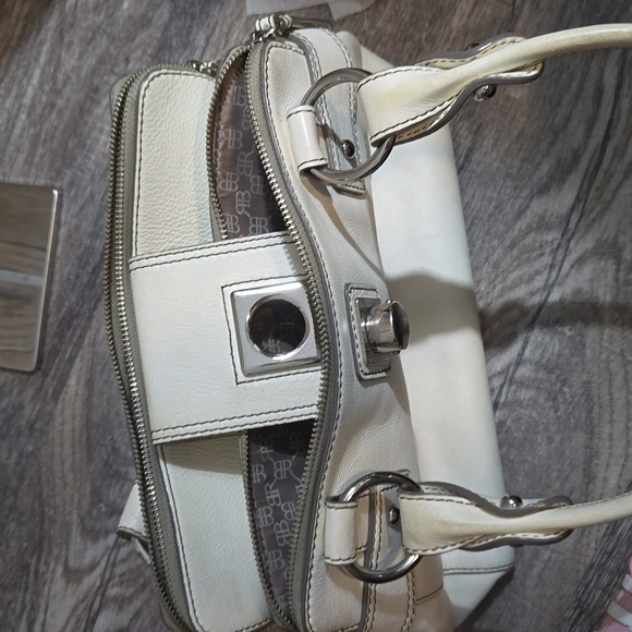 VINTAGE BANANA REPUBLIC LEATHER BAG OFF WHITE - Picture 15 of 17